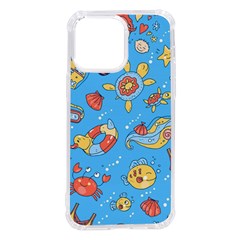 Hand-drawn-seamless-pattern-summer-time Iphone 14 Pro Max Tpu Uv Print Case