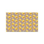 Yellow-mushroom-pattern Sticker Rectangular (100 pack) Front