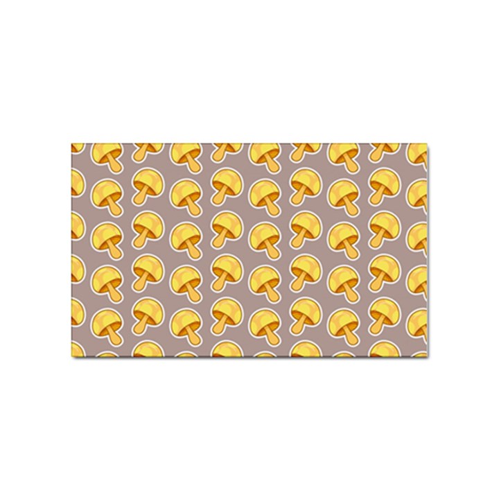 Yellow-mushroom-pattern Sticker Rectangular (100 pack)