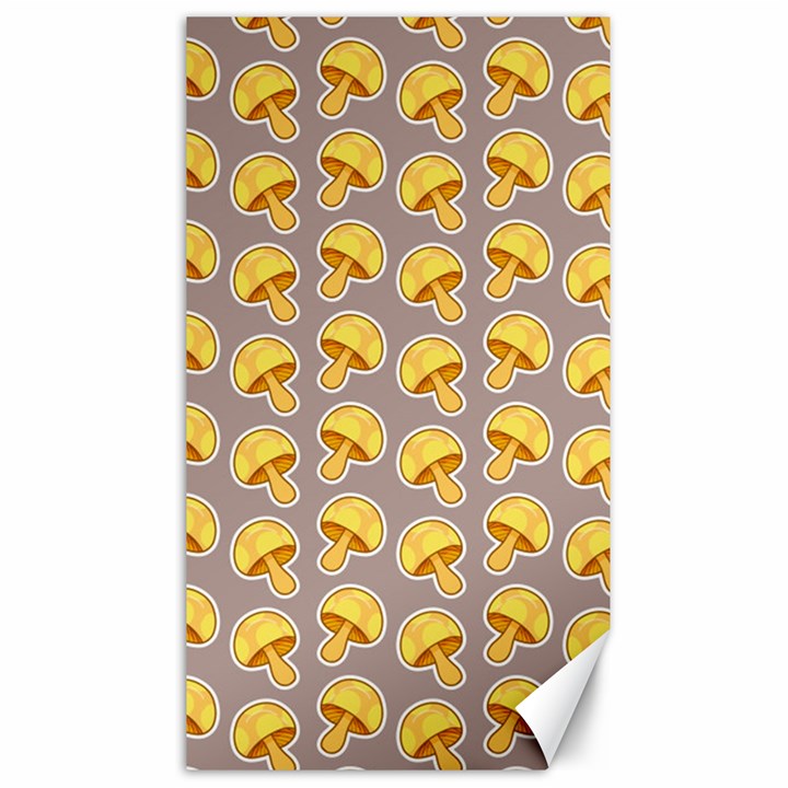 Yellow-mushroom-pattern Canvas 40  x 72 