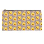 Yellow-mushroom-pattern Pencil Case Front