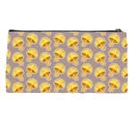 Yellow-mushroom-pattern Pencil Case Back