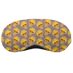 Yellow-mushroom-pattern Sleeping Mask by uniart180623