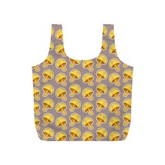 Yellow-mushroom-pattern Full Print Recycle Bag (s) by uniart180623