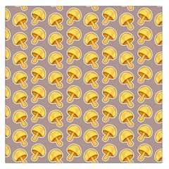 Yellow-mushroom-pattern Square Satin Scarf (36  X 36 ) by uniart180623