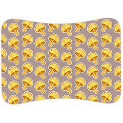 Yellow-mushroom-pattern Velour Seat Head Rest Cushion by uniart180623