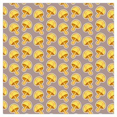 Yellow-mushroom-pattern Lightweight Scarf  by uniart180623