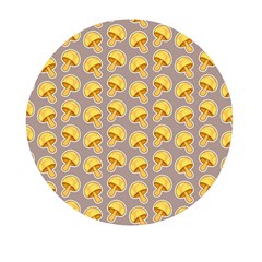 Yellow-mushroom-pattern Mini Round Pill Box (pack Of 3) by uniart180623