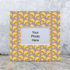 Yellow-mushroom-pattern White Box Photo Frame 4  X 6  by uniart180623