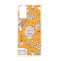 Vector-honey-element-doodle-seamless-pattern-with-beehive-beeke Samsung Galaxy Note 20 Tpu Uv Case by uniart180623