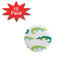 Cute-cartoon-alligator-kids-seamless-pattern-with-green-nahd-drawn-crocodiles 1  Mini Magnet (10 Pack)  by uniart180623