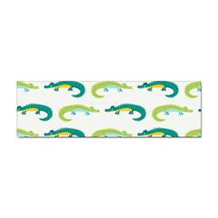 Cute-cartoon-alligator-kids-seamless-pattern-with-green-nahd-drawn-crocodiles Sticker Bumper (10 Pack) by uniart180623