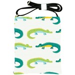 Cute-cartoon-alligator-kids-seamless-pattern-with-green-nahd-drawn-crocodiles Shoulder Sling Bag Front