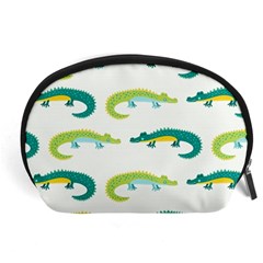 Cute-cartoon-alligator-kids-seamless-pattern-with-green-nahd-drawn-crocodiles Accessory Pouch (large) by uniart180623