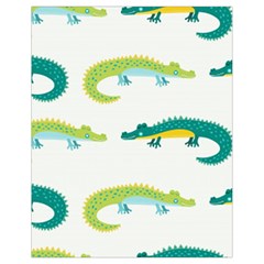 Cute-cartoon-alligator-kids-seamless-pattern-with-green-nahd-drawn-crocodiles Drawstring Bag (small) by uniart180623