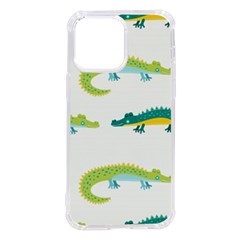 Cute-cartoon-alligator-kids-seamless-pattern-with-green-nahd-drawn-crocodiles Iphone 14 Pro Max Tpu Uv Print Case