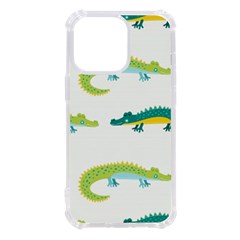 Cute-cartoon-alligator-kids-seamless-pattern-with-green-nahd-drawn-crocodiles Iphone 13 Pro Tpu Uv Print Case