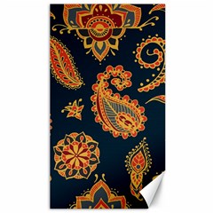 Bright-seamless-pattern-with-paisley-mehndi-elements-hand-drawn-wallpaper-with-floral-traditional Canvas 40  X 72  by uniart180623