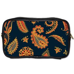 Bright-seamless-pattern-with-paisley-mehndi-elements-hand-drawn-wallpaper-with-floral-traditional Toiletries Bag (one Side)