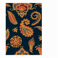 Bright-seamless-pattern-with-paisley-mehndi-elements-hand-drawn-wallpaper-with-floral-traditional Small Garden Flag (two Sides) by uniart180623