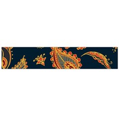 Bright-seamless-pattern-with-paisley-mehndi-elements-hand-drawn-wallpaper-with-floral-traditional Large Premium Plush Fleece Scarf 