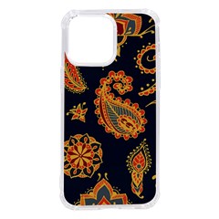 Bright-seamless-pattern-with-paisley-mehndi-elements-hand-drawn-wallpaper-with-floral-traditional Iphone 14 Pro Max Tpu Uv Print Case