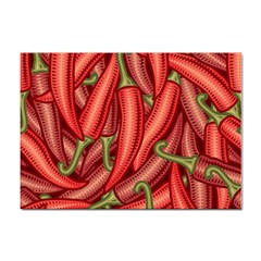 Seamless-chili-pepper-pattern Sticker A4 (10 Pack) by uniart180623