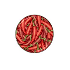 Seamless-chili-pepper-pattern Hat Clip Ball Marker (4 Pack) by uniart180623