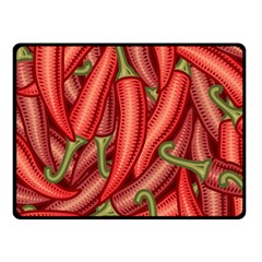 Seamless-chili-pepper-pattern Fleece Blanket (small) by uniart180623