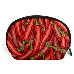 Seamless-chili-pepper-pattern Accessory Pouch (large) by uniart180623