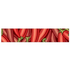 Seamless-chili-pepper-pattern Small Premium Plush Fleece Scarf