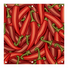 Seamless-chili-pepper-pattern Banner And Sign 3  X 3  by uniart180623