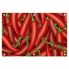 Seamless-chili-pepper-pattern Banner And Sign 6  X 4  by uniart180623