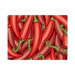 Seamless-chili-pepper-pattern Premium Plush Fleece Blanket (mini) by uniart180623