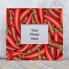 Seamless-chili-pepper-pattern White Wall Photo Frame 5  X 7  by uniart180623