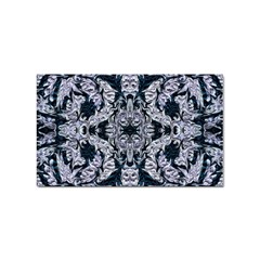 Cobalt Grey Arabesque Sticker (rectangular) by kaleidomarblingart