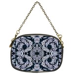 Cobalt Grey Arabesque Chain Purse (One Side) Front