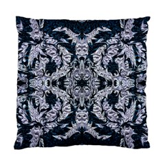 Cobalt Grey Arabesque Standard Cushion Case (one Side) by kaleidomarblingart