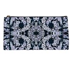 Cobalt Grey Arabesque Pencil Case Front