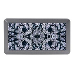 Cobalt Grey Arabesque Memory Card Reader (mini) by kaleidomarblingart