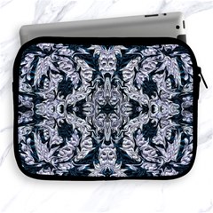 Cobalt Grey Arabesque Apple Ipad 2/3/4 Zipper Cases by kaleidomarblingart