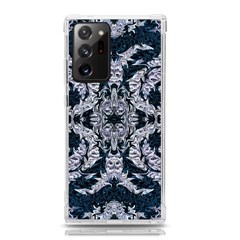 Cobalt Grey Arabesque Samsung Galaxy Note 20 Ultra Tpu Uv Case by kaleidomarblingart