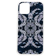 Cobalt Grey Arabesque Iphone 12 Pro Max Tpu Uv Print Case by kaleidomarblingart