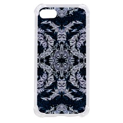 Cobalt Grey Arabesque Iphone Se by kaleidomarblingart