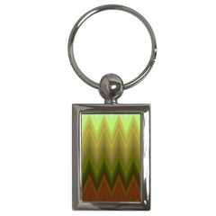 Zig Zag Chevron Classic Pattern Key Chain (rectangle)