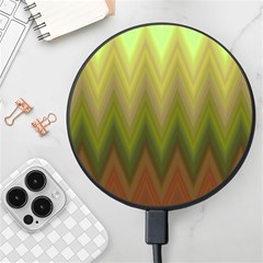 Zig Zag Chevron Classic Pattern Wireless Fast Charger(black) by Celenk