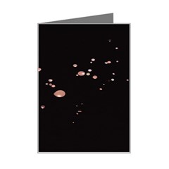 Abstract Rose Gold Glitter Background Mini Greeting Card