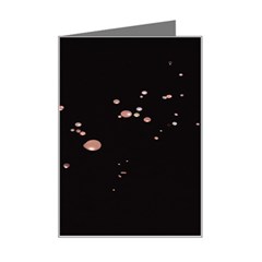 Abstract Rose Gold Glitter Background Mini Greeting Card