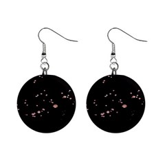 Abstract Rose Gold Glitter Background Mini Button Earrings by artworkshop