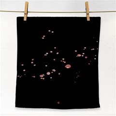 Abstract Rose Gold Glitter Background Face Towel by artworkshop